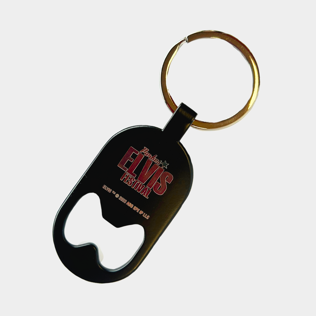 Keyring Bottle Opener - Parkes Elvis Festival
