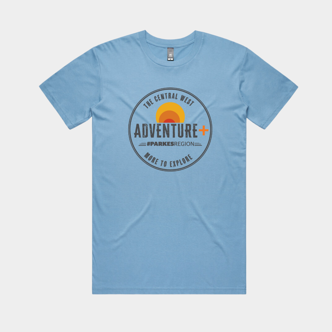T Shirt - Parkes Region Adventure Sun (Blue)