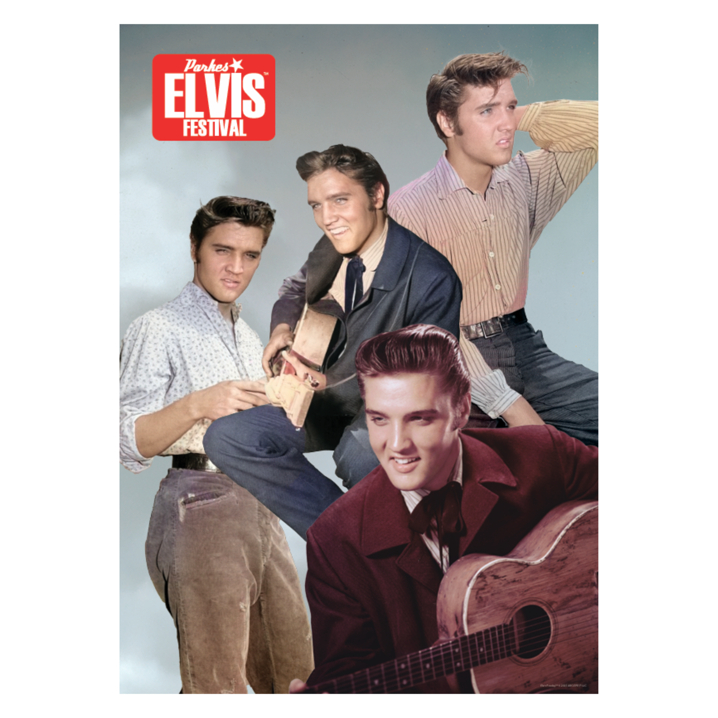 Tea Towel - Elvis Collage (2026)